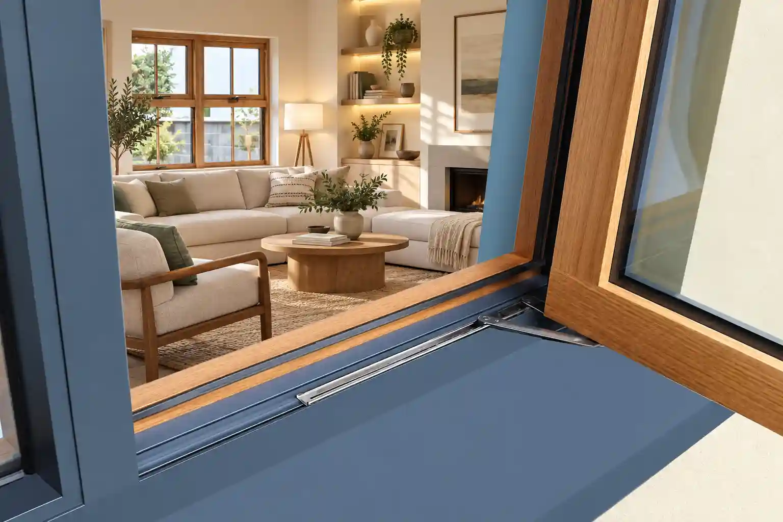 Warm interior architectural window system