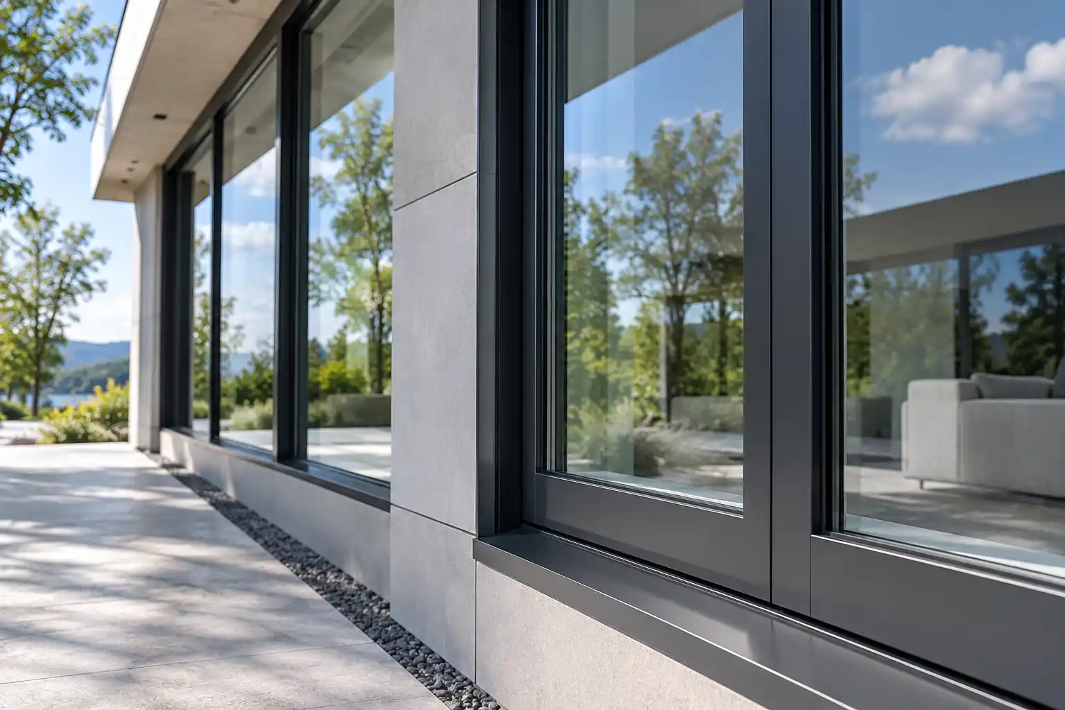 Anodized and powder coated finishes