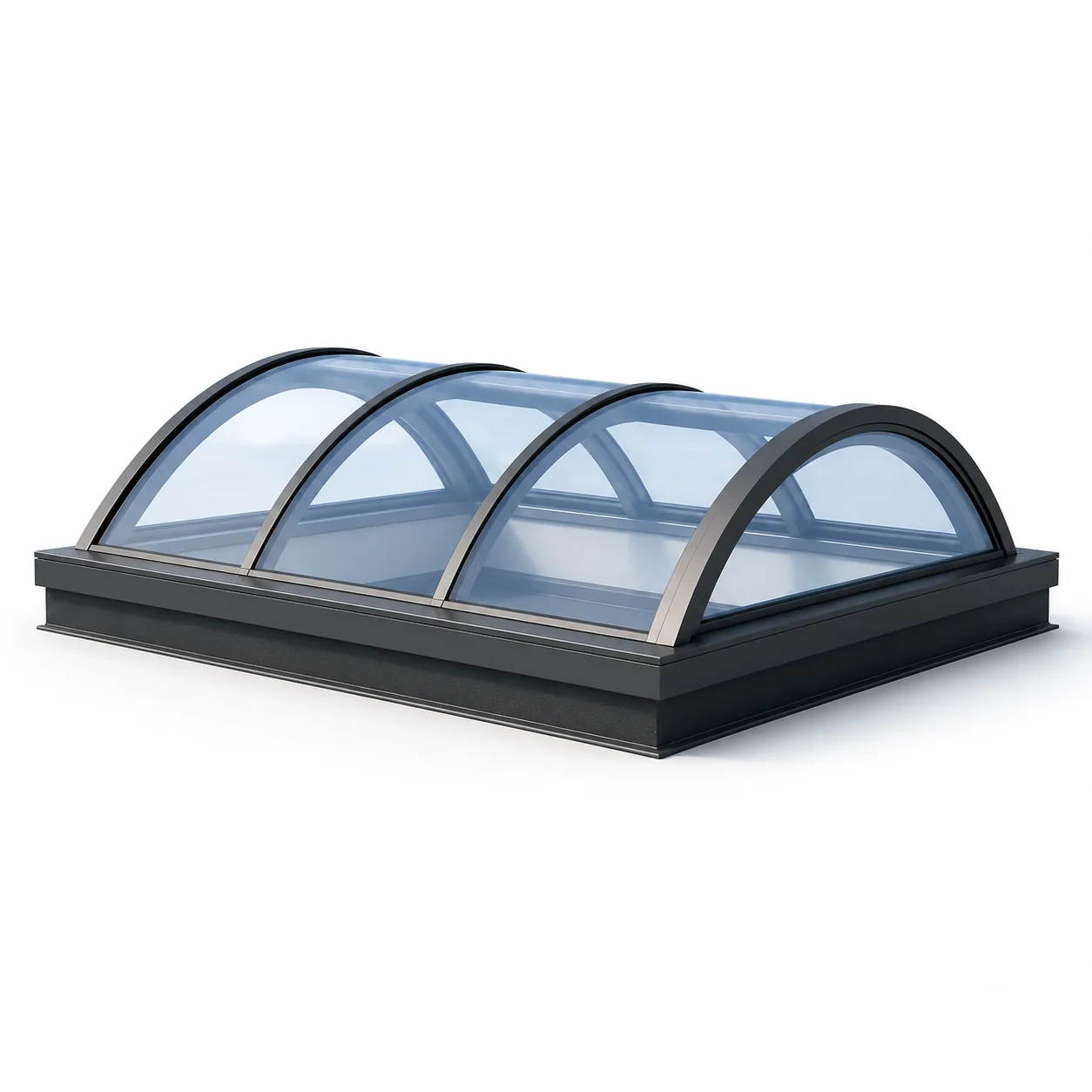 Barrel vault skylight 3D render
