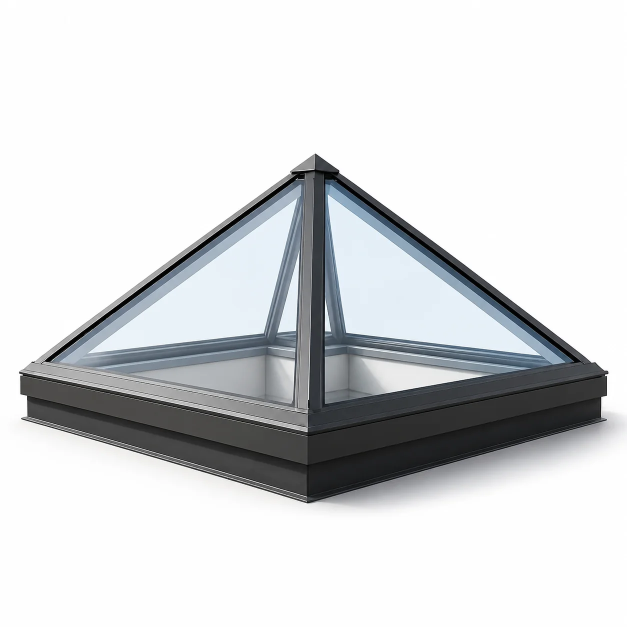 Pyramid skylight 3D render