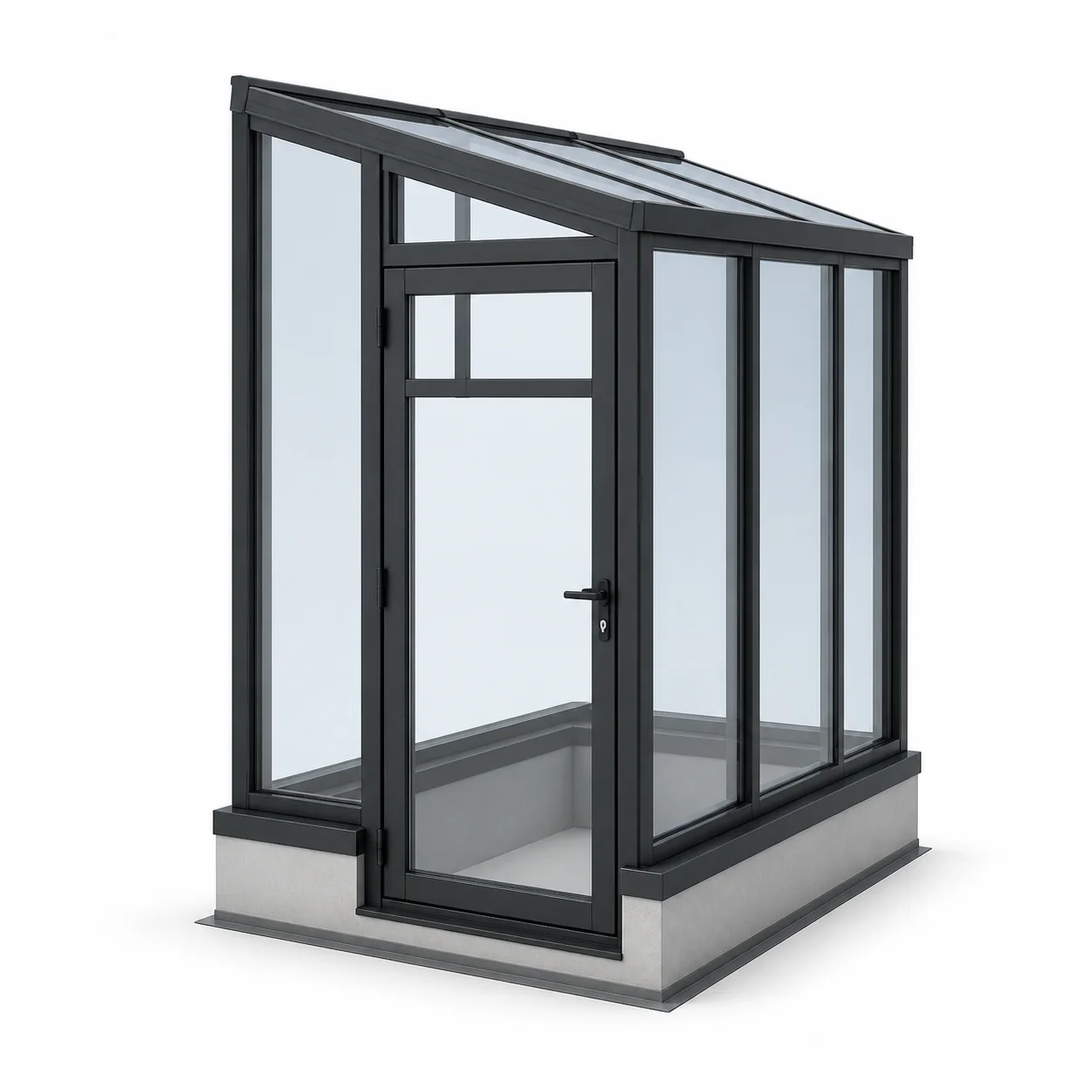 Bulkhead Glazed Skylight System 3D render