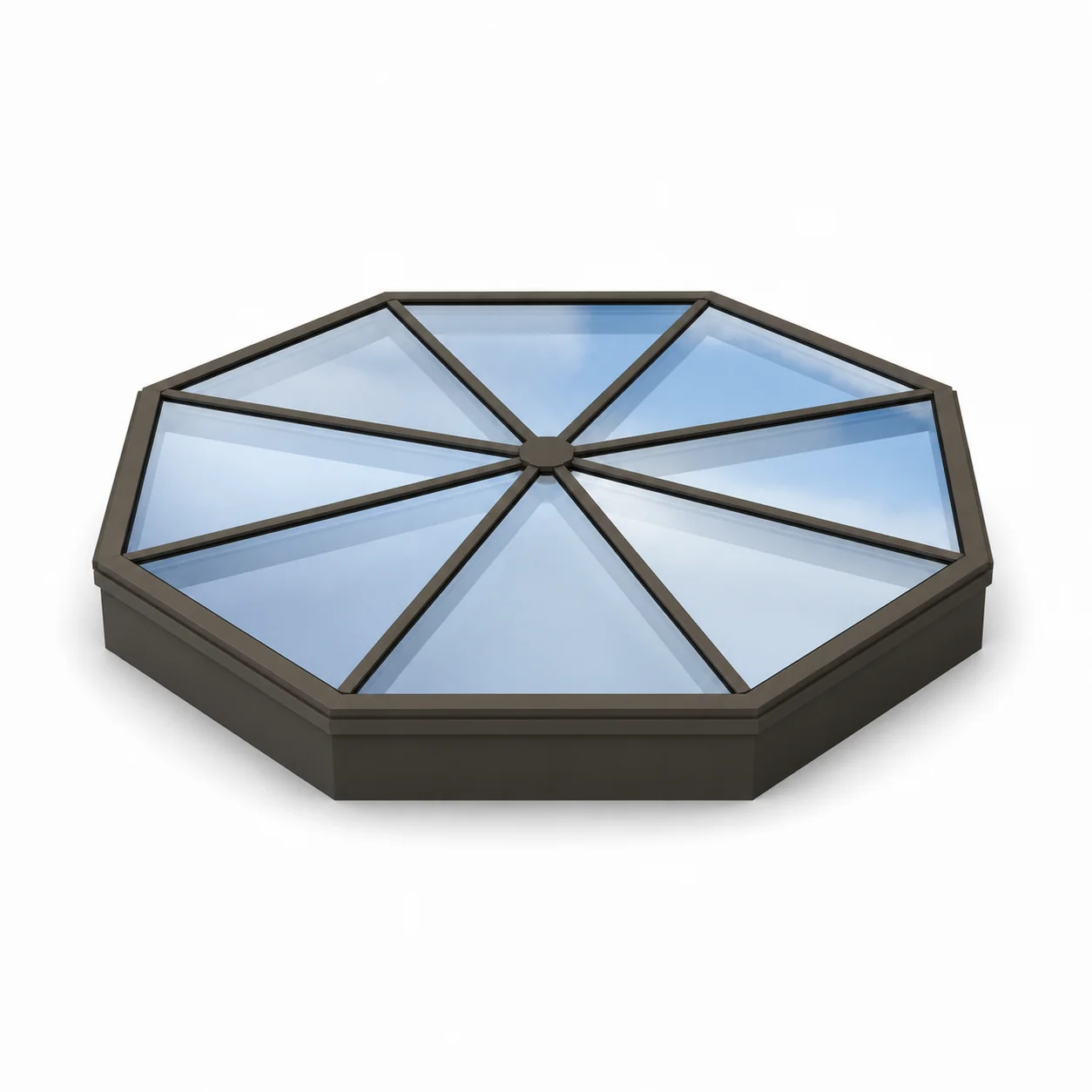 Octagonal Fixed Skylight System 3D render