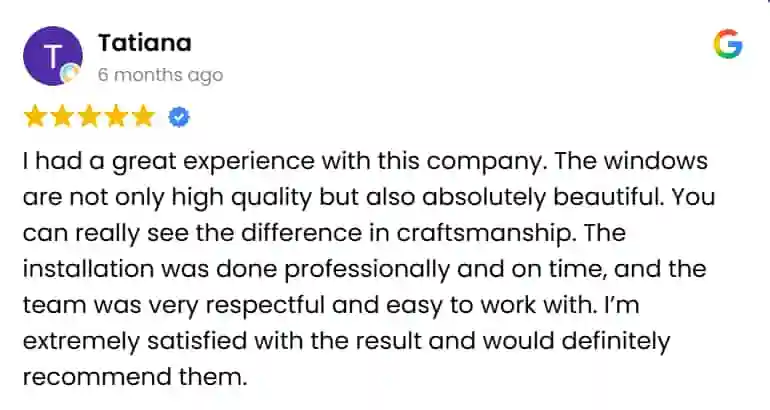 Google Review testimonial 3