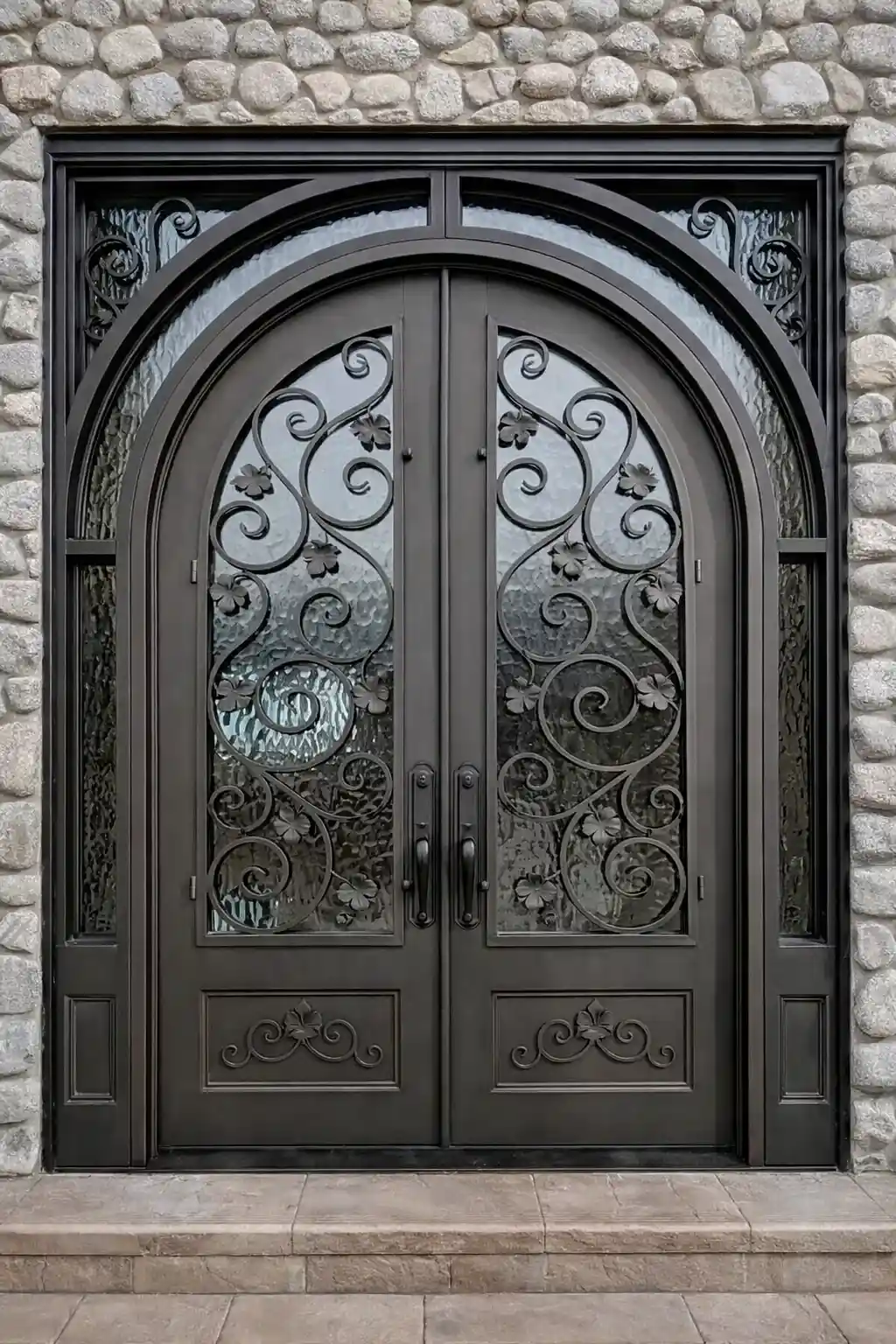 Ornamental Glass Surround Doors
