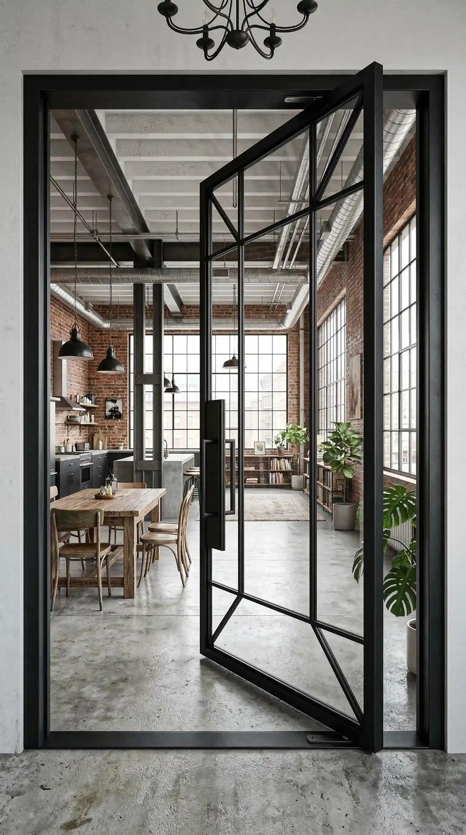 Steel Pivot Doors